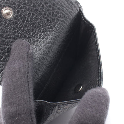 三つ折り財布 レザー ブラック メゾンマルジェラ 財布・小物 Maison Margiela