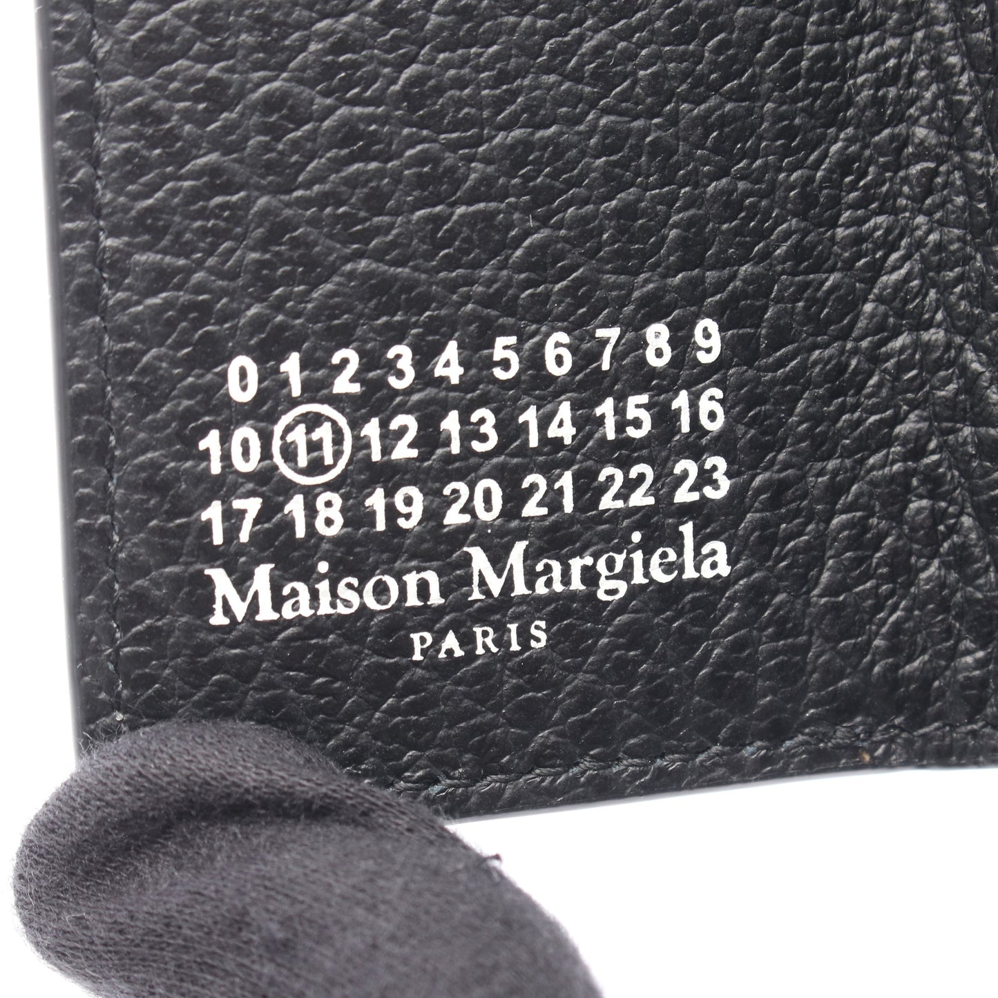三つ折り財布 レザー ブラック メゾンマルジェラ 財布・小物 Maison Margiela
