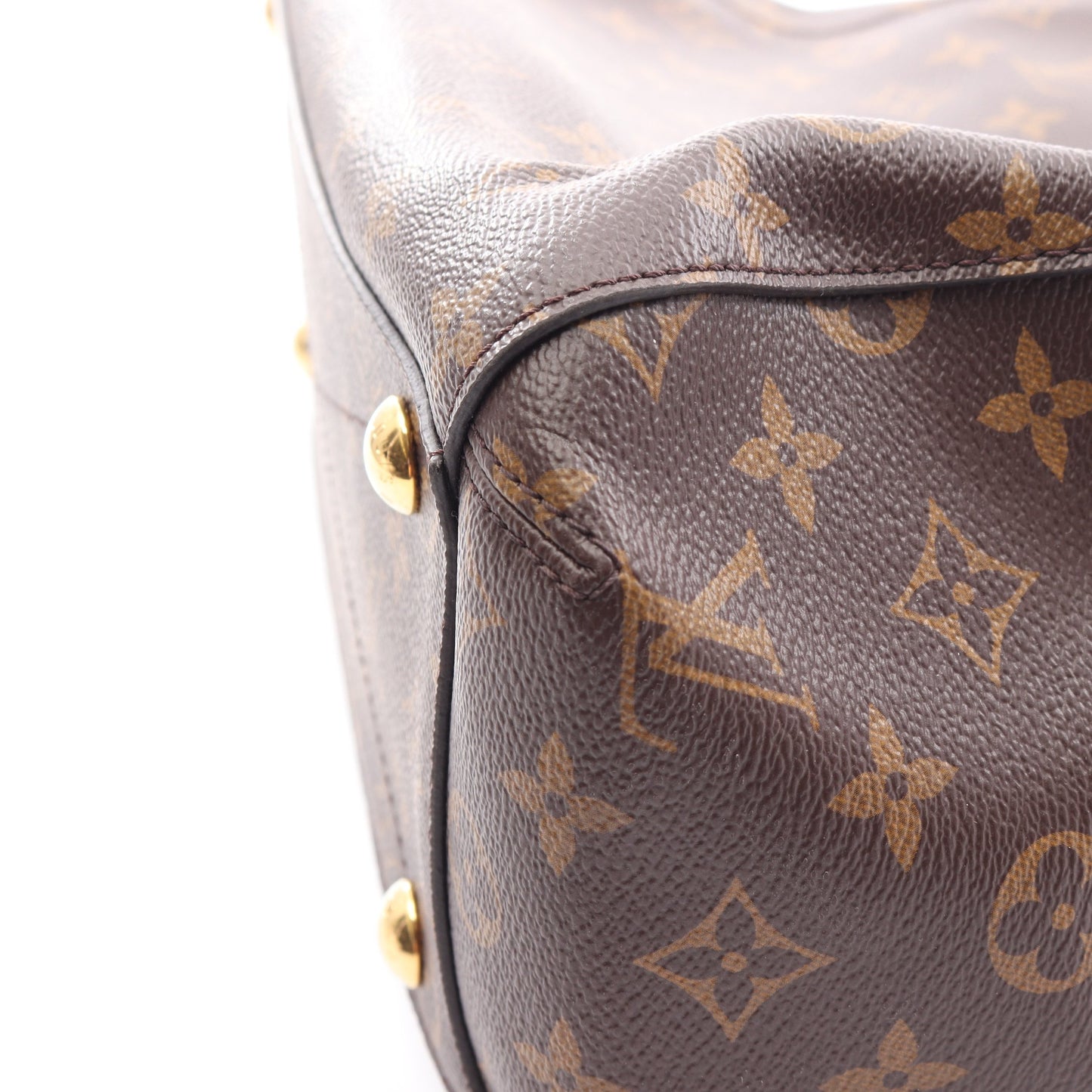 モンテーニュMM モノグラム 2WAY ハンドバッグ PVC レザー ブラウン ルイヴィトン バッグ LOUIS VUITTON