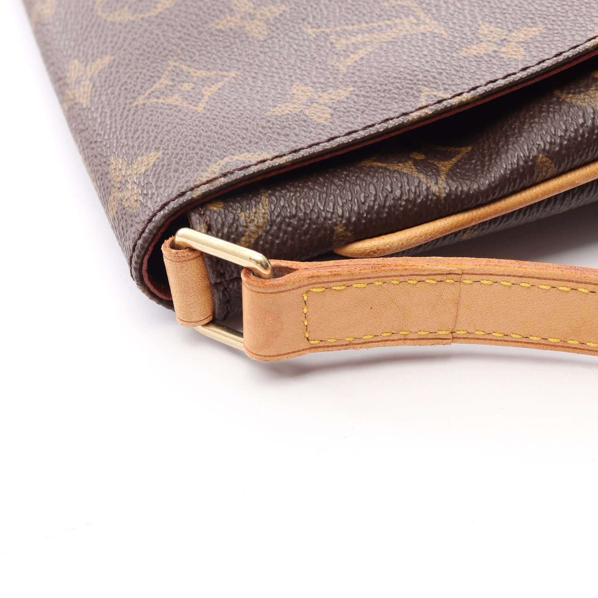ミュゼットタンゴ ショートストラップ モノグラム ショルダーバッグ PVC レザー ブラウン ルイヴィトン バッグ LOUIS VUITTON