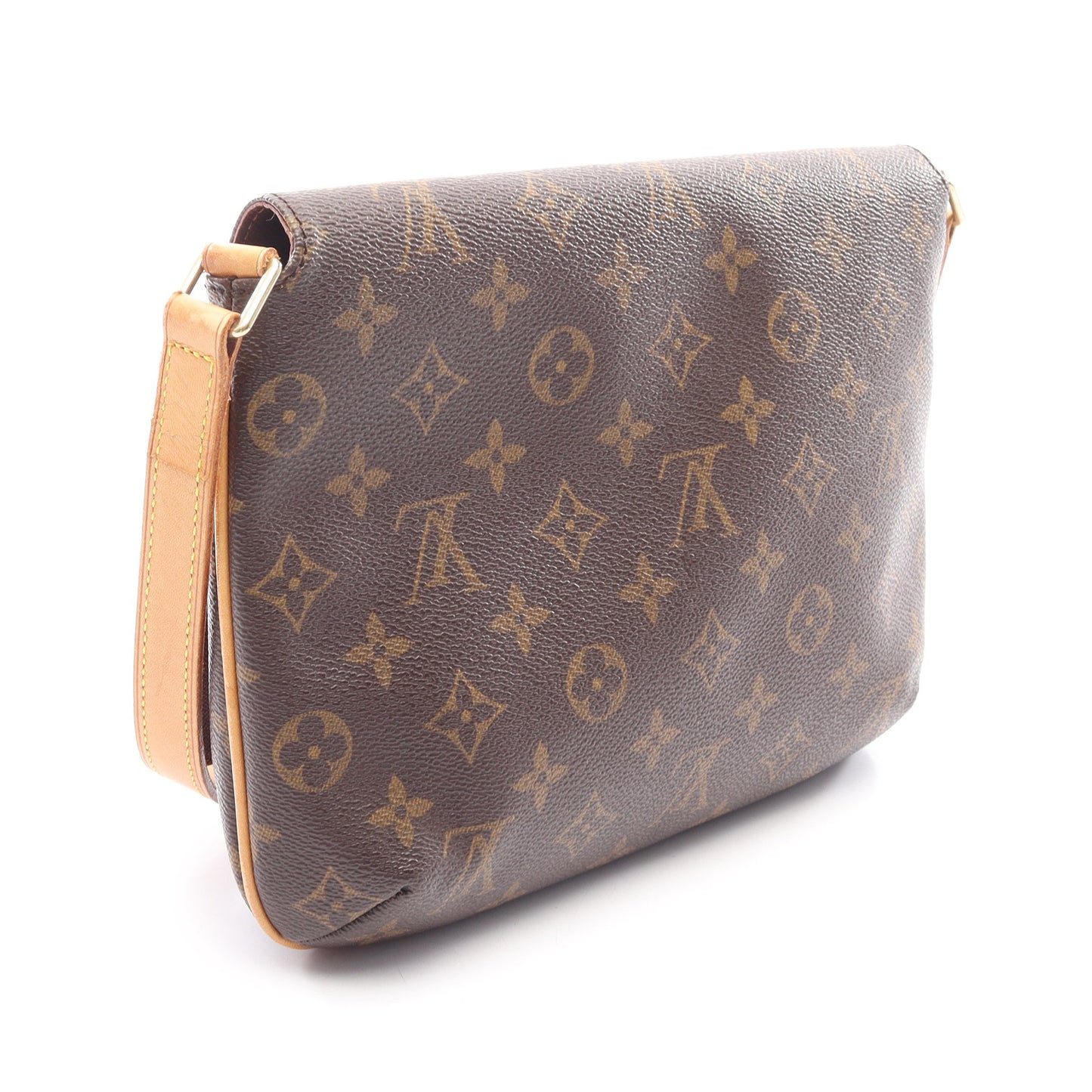 ミュゼットタンゴ ショートストラップ モノグラム ショルダーバッグ PVC レザー ブラウン ルイヴィトン バッグ LOUIS VUITTON
