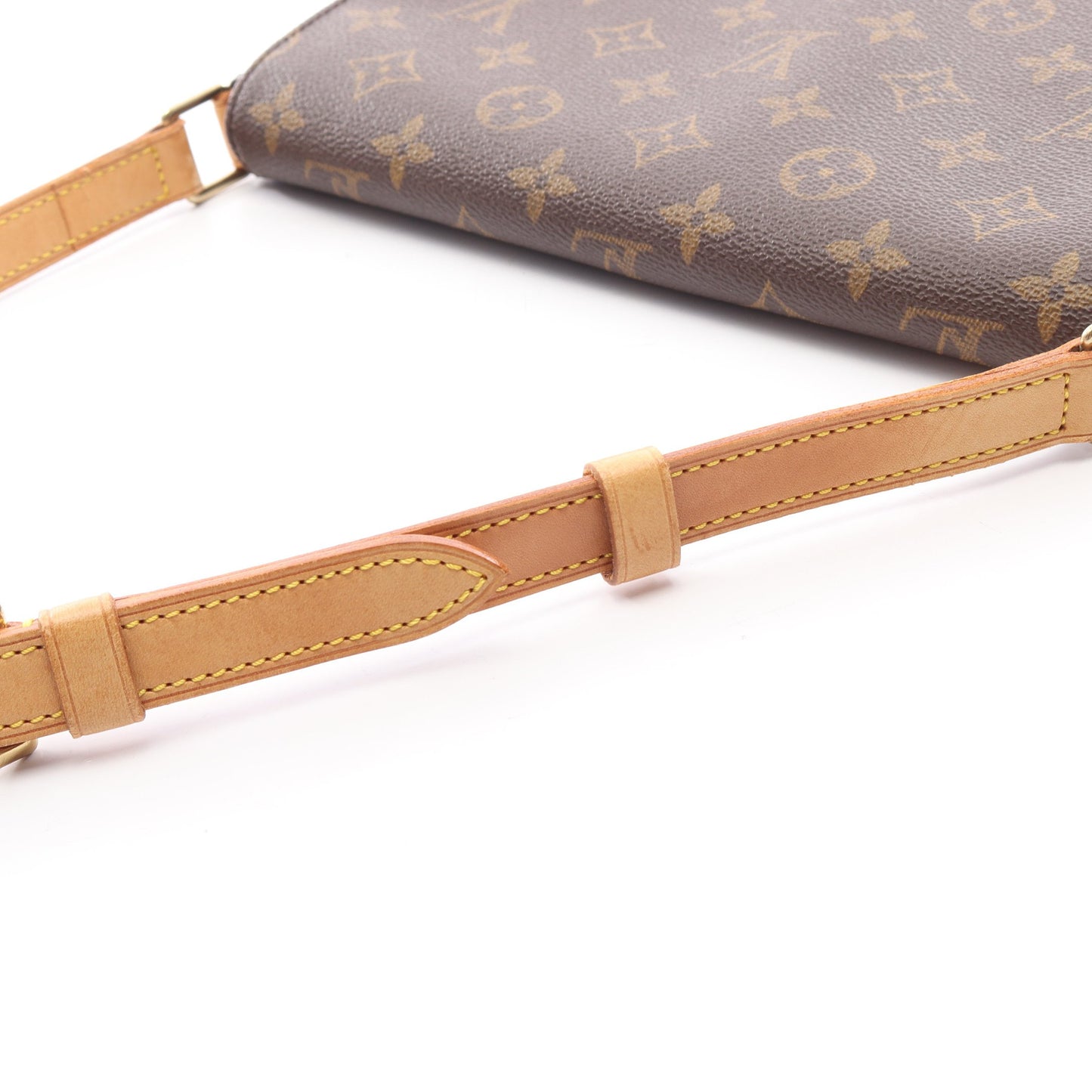 ミュゼットタンゴ ショートストラップ モノグラム ショルダーバッグ PVC レザー ブラウン ルイヴィトン バッグ LOUIS VUITTON