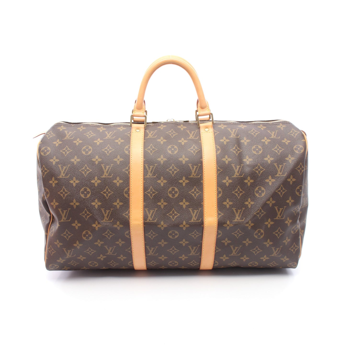 キーポル50 モノグラム ボストンバッグ PVC レザー ブラウン ルイヴィトン バッグ LOUIS VUITTON