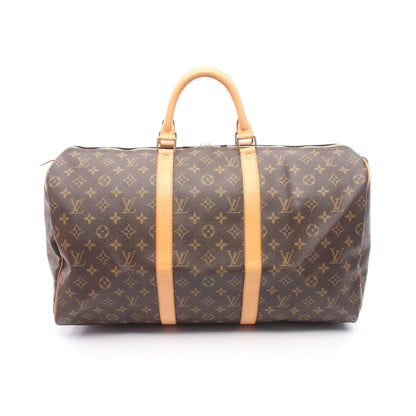 キーポル50 モノグラム ボストンバッグ PVC レザー ブラウン ルイヴィトン バッグ LOUIS VUITTON