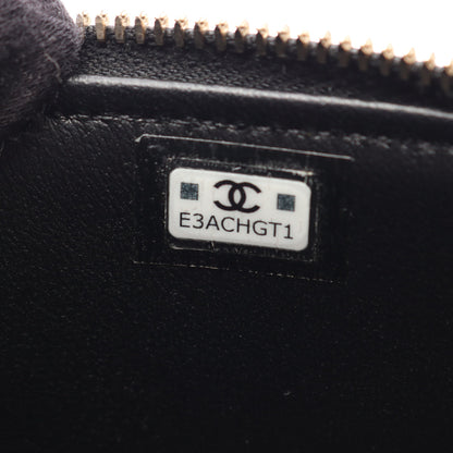 マトラッセ バニティバッグ 2WAY チェーンショルダーバッグ ラムスキン ブラック ゴールド金具 シャネル バッグ CHANEL