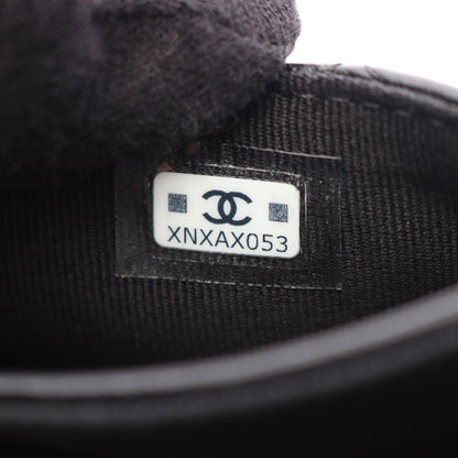 マトラッセ カードケース ラムスキン ブラック ゴールド金具 シャネル 財布・小物 CHANEL
