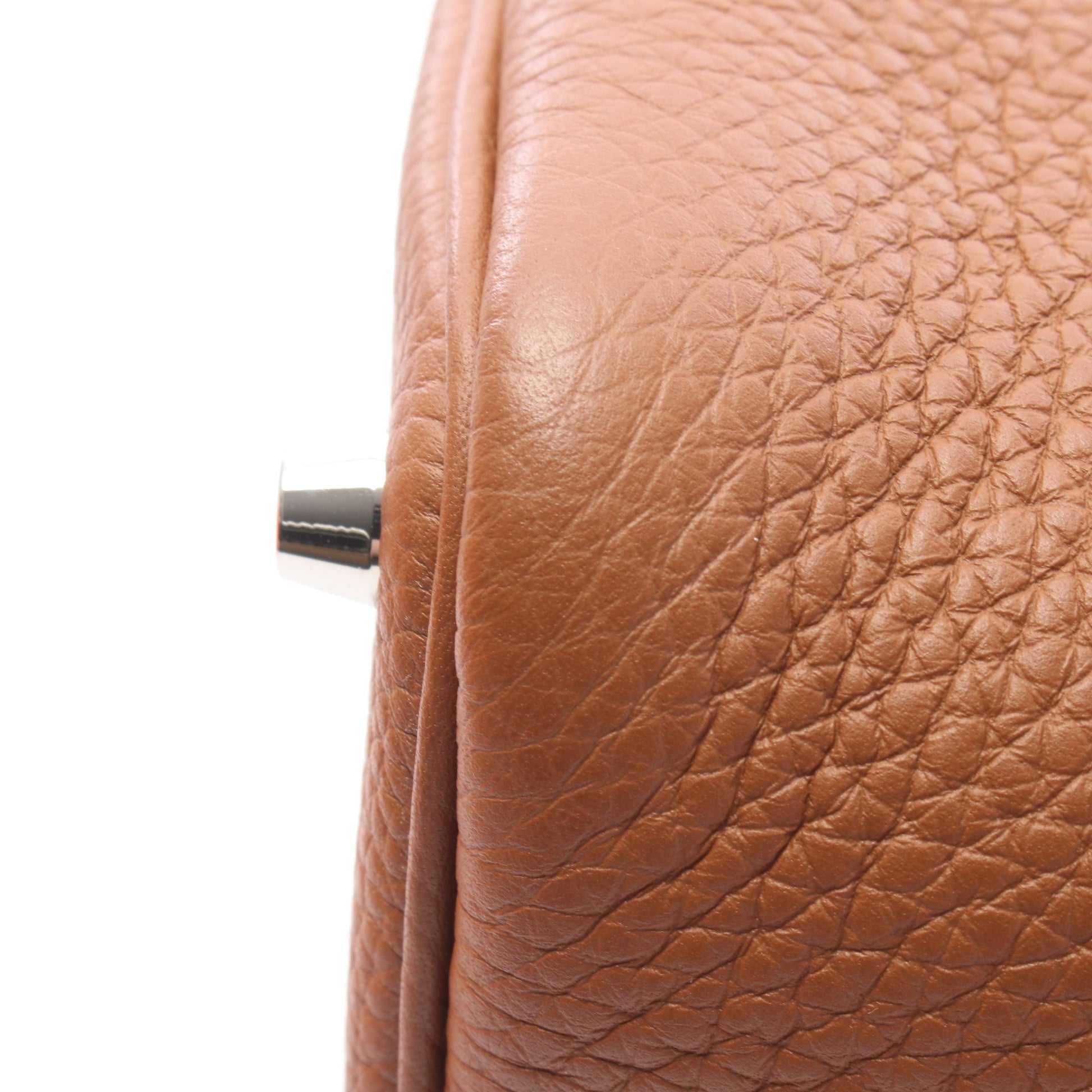 ピコタンロックPM ゴールド ハンドバッグ トリヨンクレマンス ブラウン シルバー金具 B刻印 エルメス バッグ HERMES