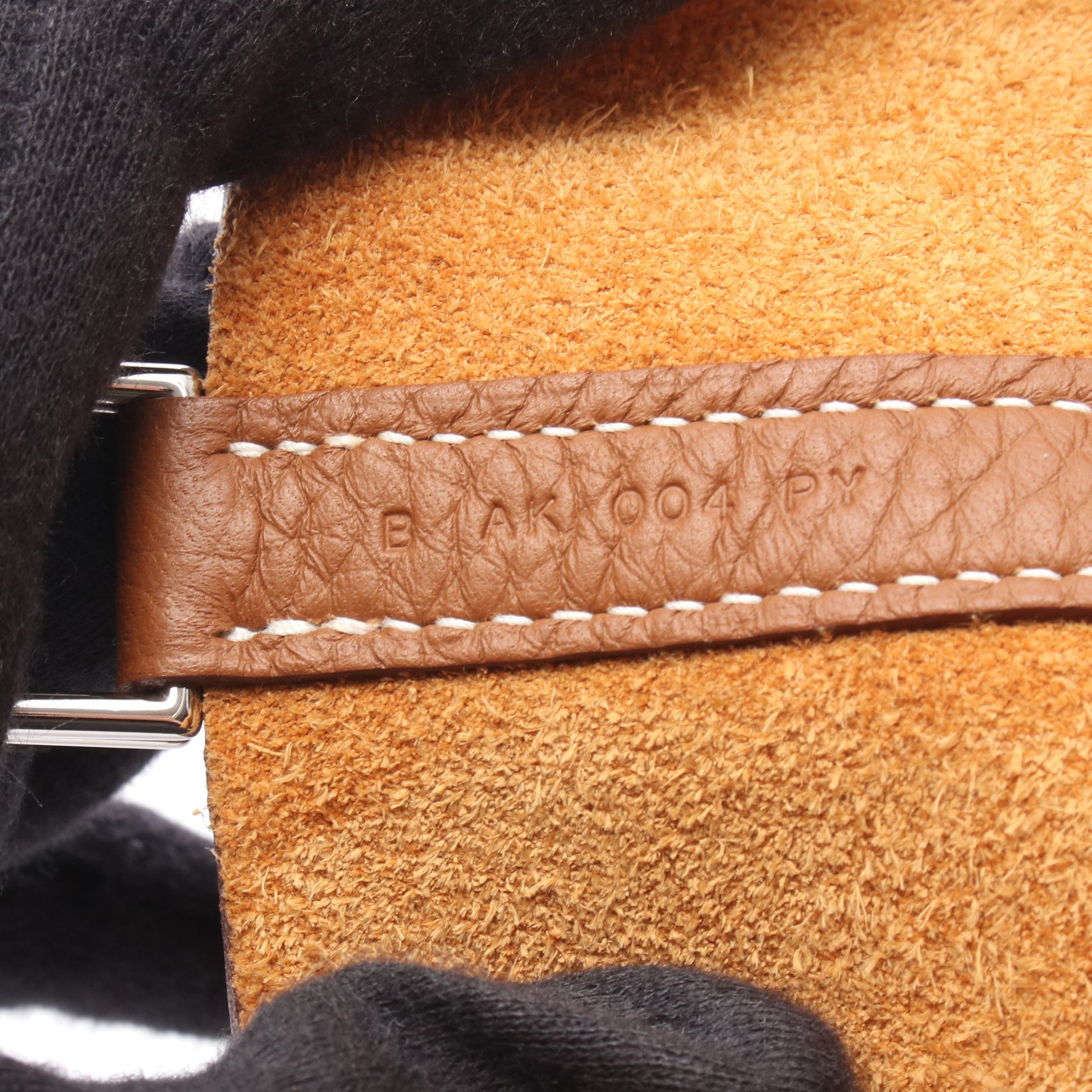 ピコタンロックPM ゴールド ハンドバッグ トリヨンクレマンス ブラウン シルバー金具 B刻印 エルメス バッグ HERMES