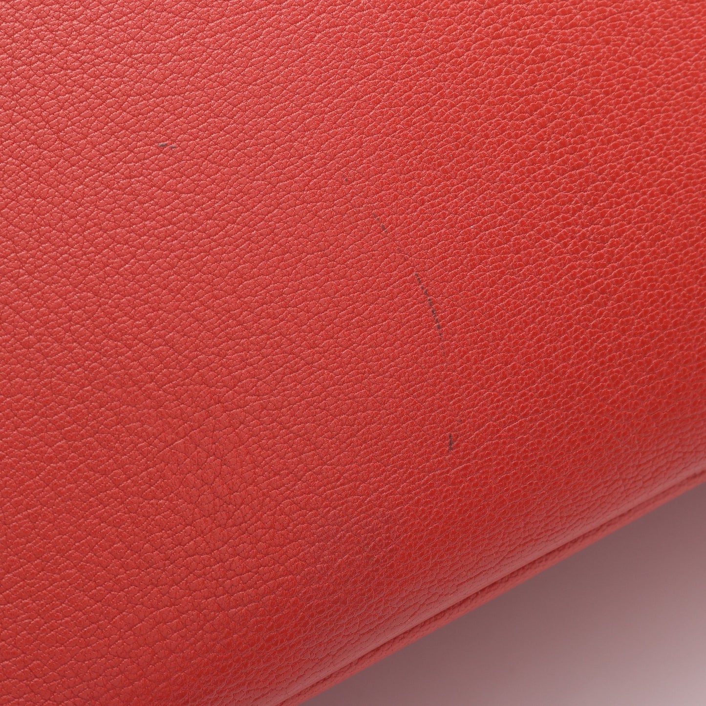 ボリード31 ルージュガランス 2WAY ハンドバッグ シェーブル レッド シルバー金具 □I刻印 エルメス バッグ HERMES
