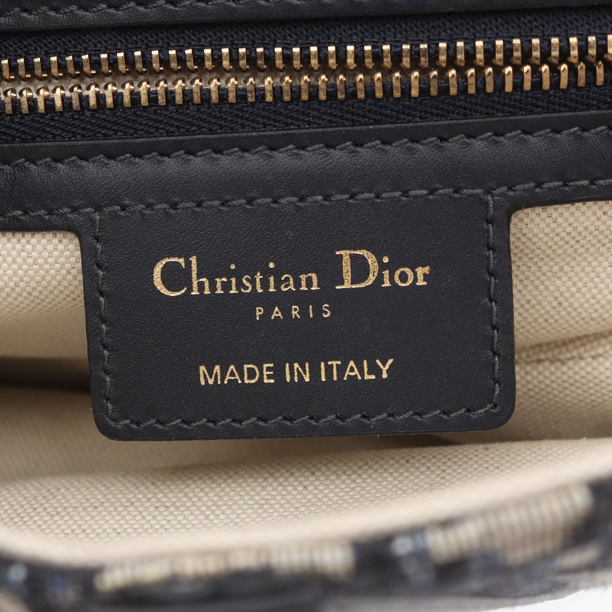 SADDLE サドル オブリーク ハンドバッグ キャンバス レザー ベージュ ネイビー クリスチャンディオール バッグ Christian Dior