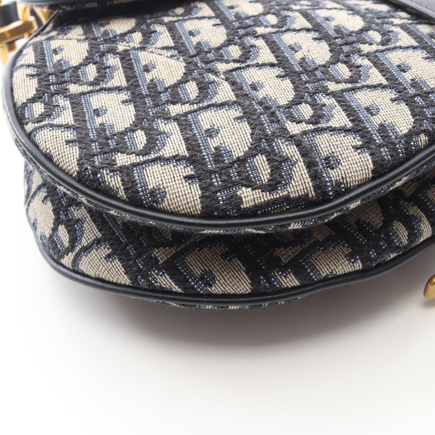 SADDLE サドル オブリーク ハンドバッグ キャンバス レザー ベージュ ネイビー クリスチャンディオール バッグ Christian Dior