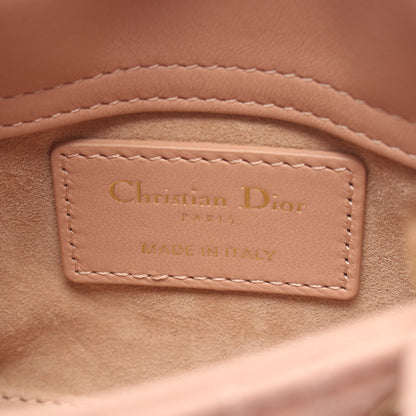 レディディオール マイクロバッグ カナージュ 2WAY ハンドバッグ レザー ピンクベージュ クリスチャンディオール バッグ Christian Dior