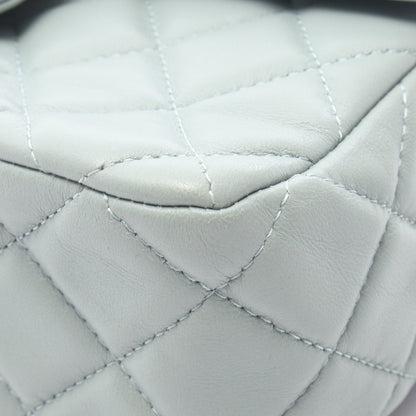 ミニマトラッセ チェーンショルダーバッグ レザー ブルーグレー ゴールド金具 シャネル バッグ CHANEL