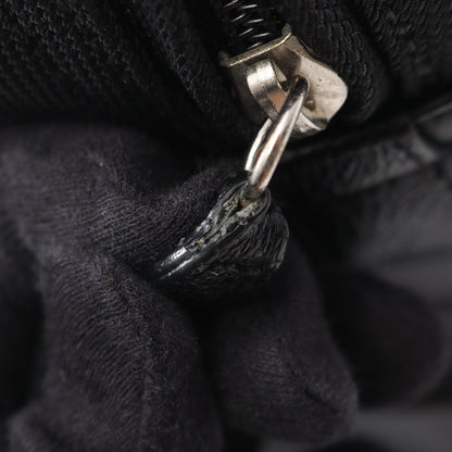 パリビアリッツ ボストンバッグ コーティングキャンバス ブラック シルバー金具 シャネル バッグ CHANEL