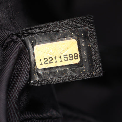 パリビアリッツ ボストンバッグ コーティングキャンバス ブラック シルバー金具 シャネル バッグ CHANEL