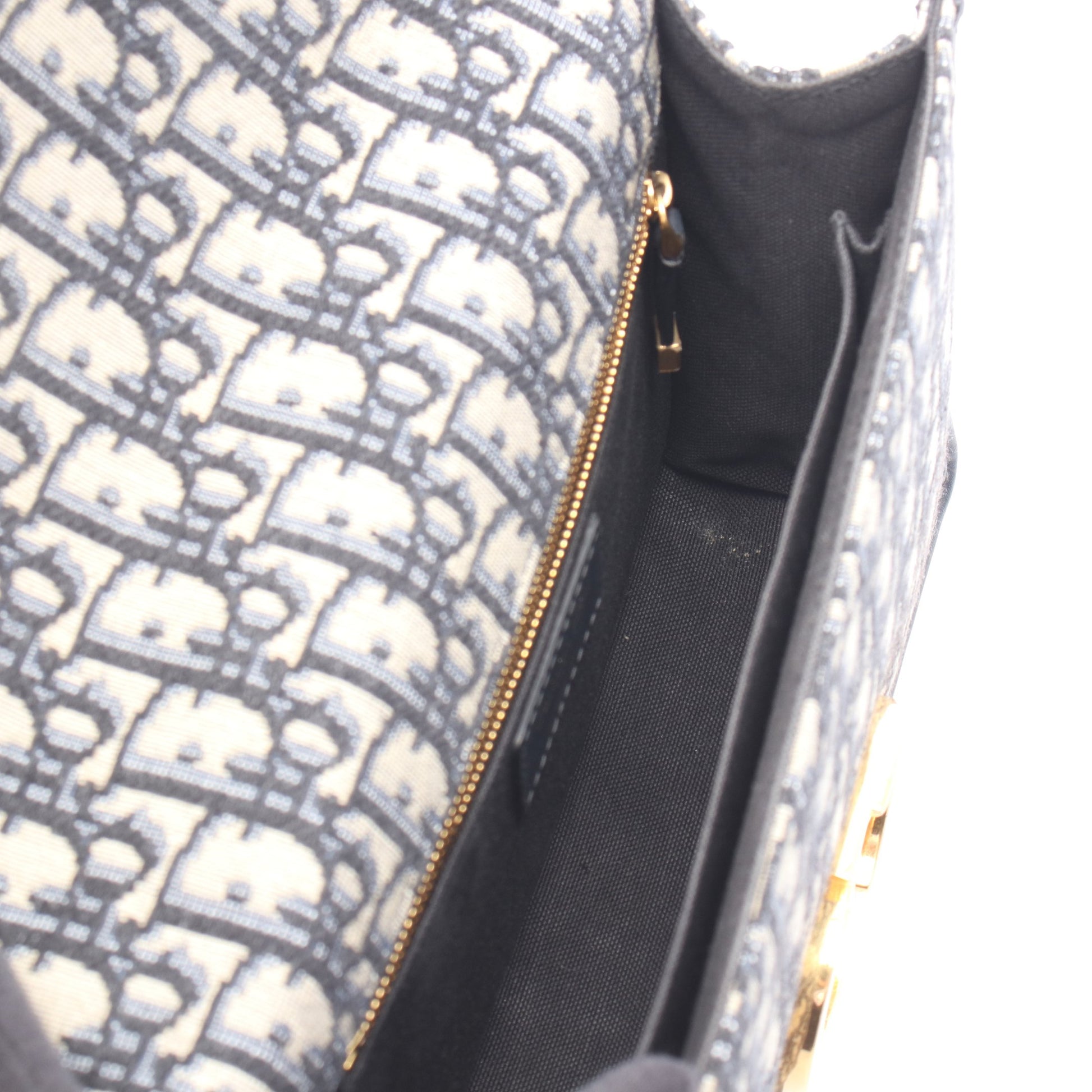 30 MONTAIGNE モンテーニュ オブリーク ジャカード チェーンショルダーバッグ キャンバス レザー ネイビー ベージュ クリスチャンディオール バッグ Christian Dior