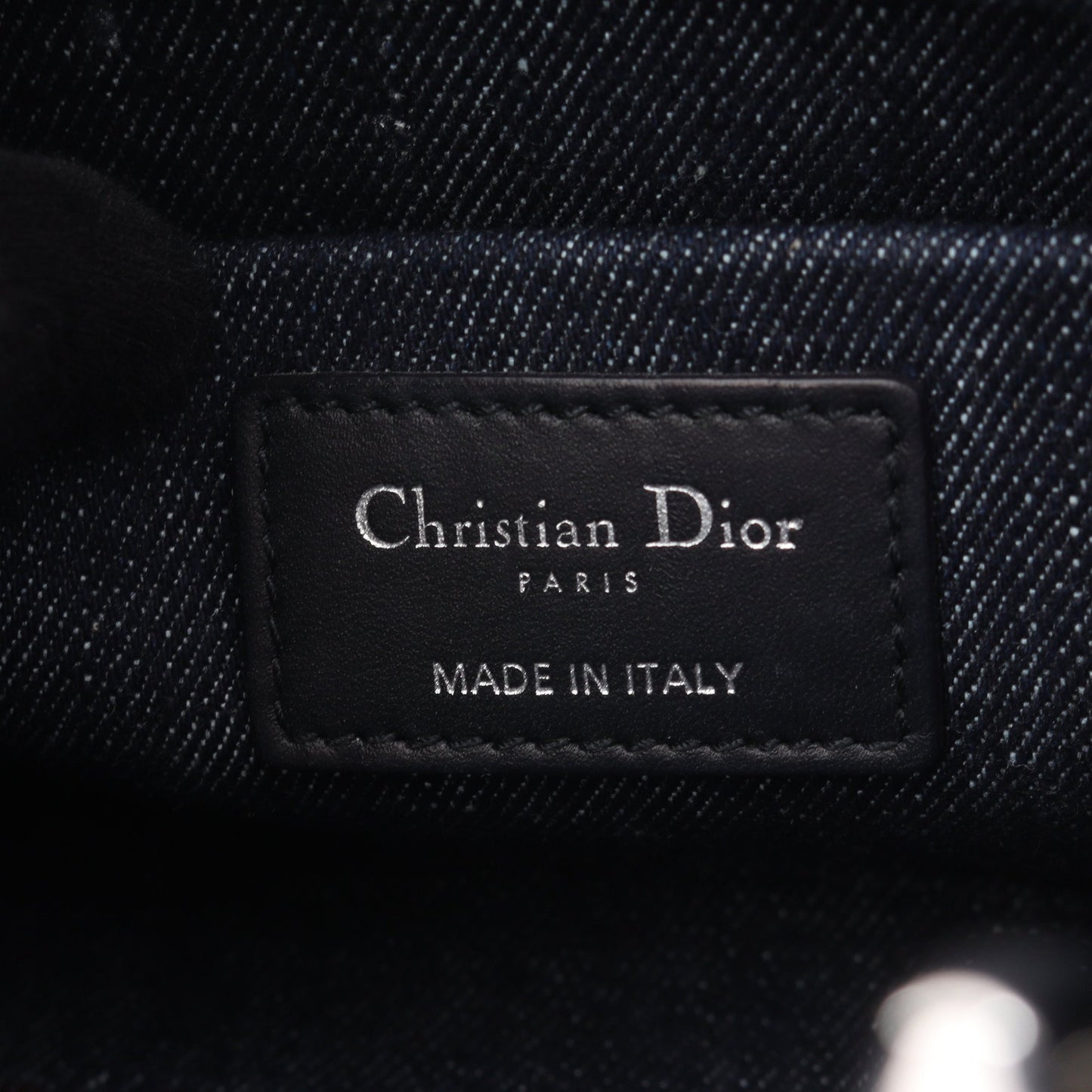 Lady D-Joy ミディアム 3WAY ハンドバッグ デニム インディゴブルー クリスチャンディオール バッグ Christian Dior