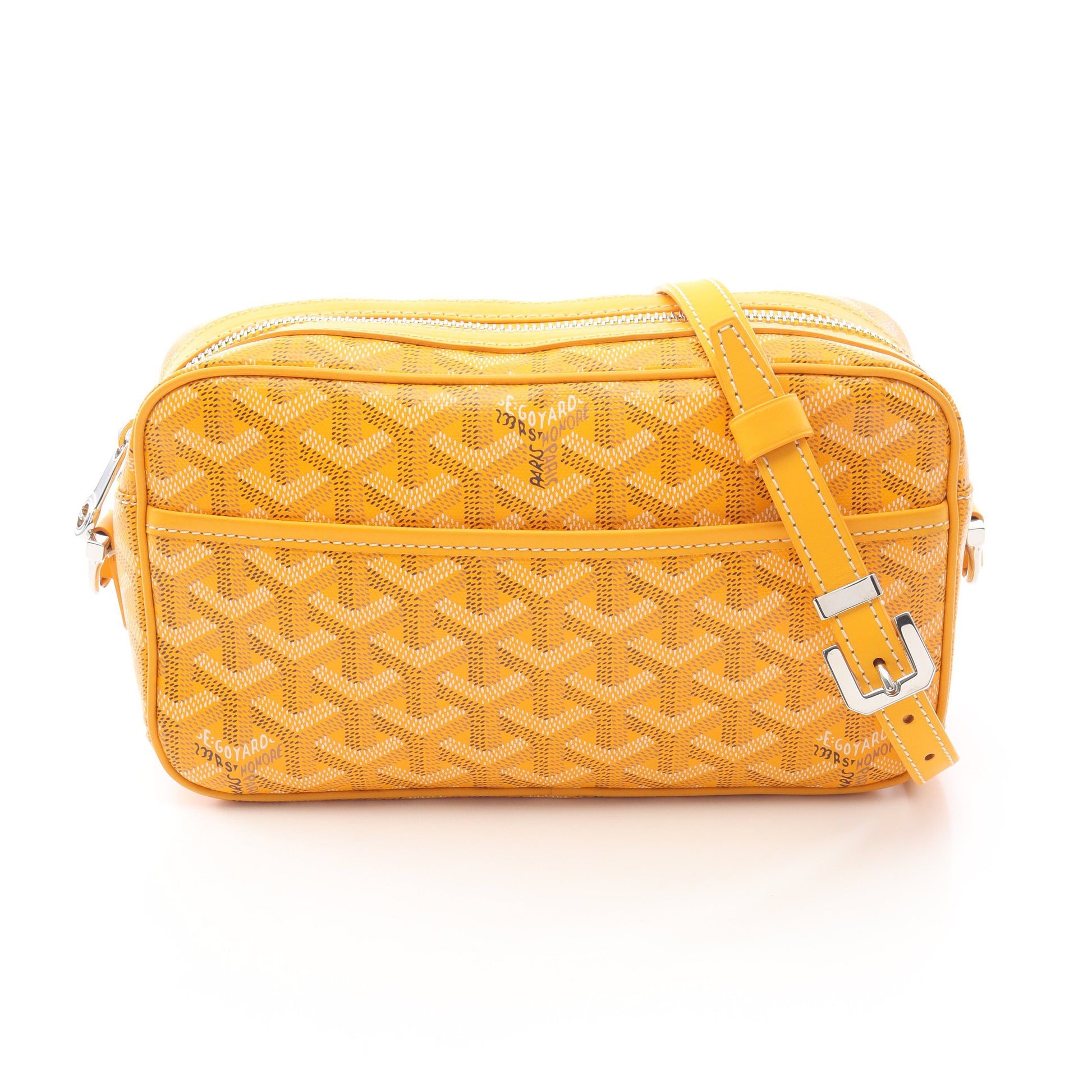 カップヴェールPM ショルダーバッグ コーティングキャンバス レザー イエロー マルチカラー ゴヤール バッグ GOYARD