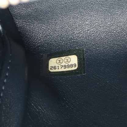 シェブロン Vステッチ メダル チェーンショルダーバッグ レザー ダークグリーン ゴールド金具 シャネル バッグ CHANEL