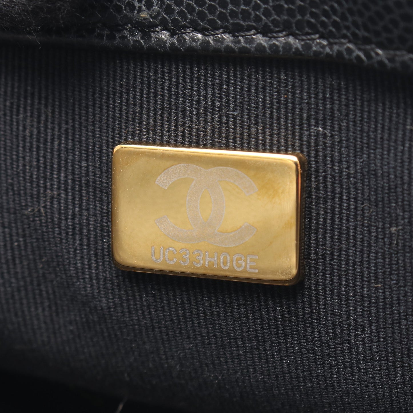 マトラッセ チェーンショルダーバッグ キャビアスキン ブラック ゴールド金具 シャネル バッグ CHANEL