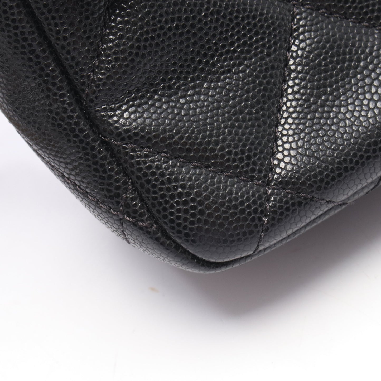 マトラッセ チェーンショルダーバッグ キャビアスキン ブラック ゴールド金具 シャネル バッグ CHANEL