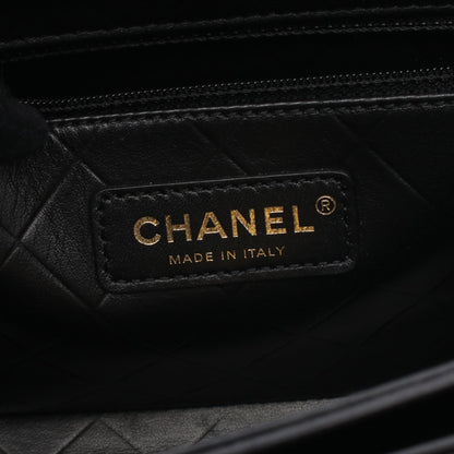 マトラッセ チェーンショルダーバッグ レザー ブラック ゴールド金具 シャネル バッグ CHANEL