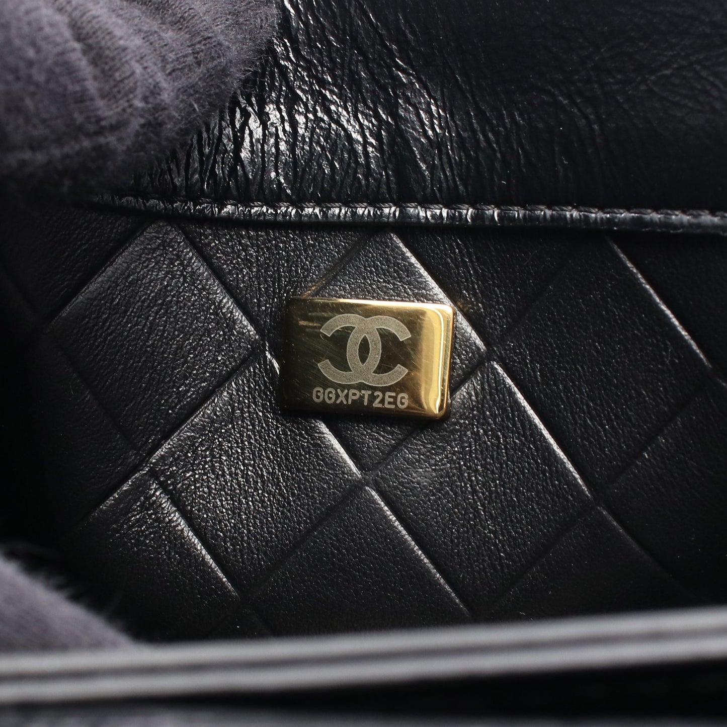 マトラッセ チェーンショルダーバッグ レザー ブラック ゴールド金具 シャネル バッグ CHANEL