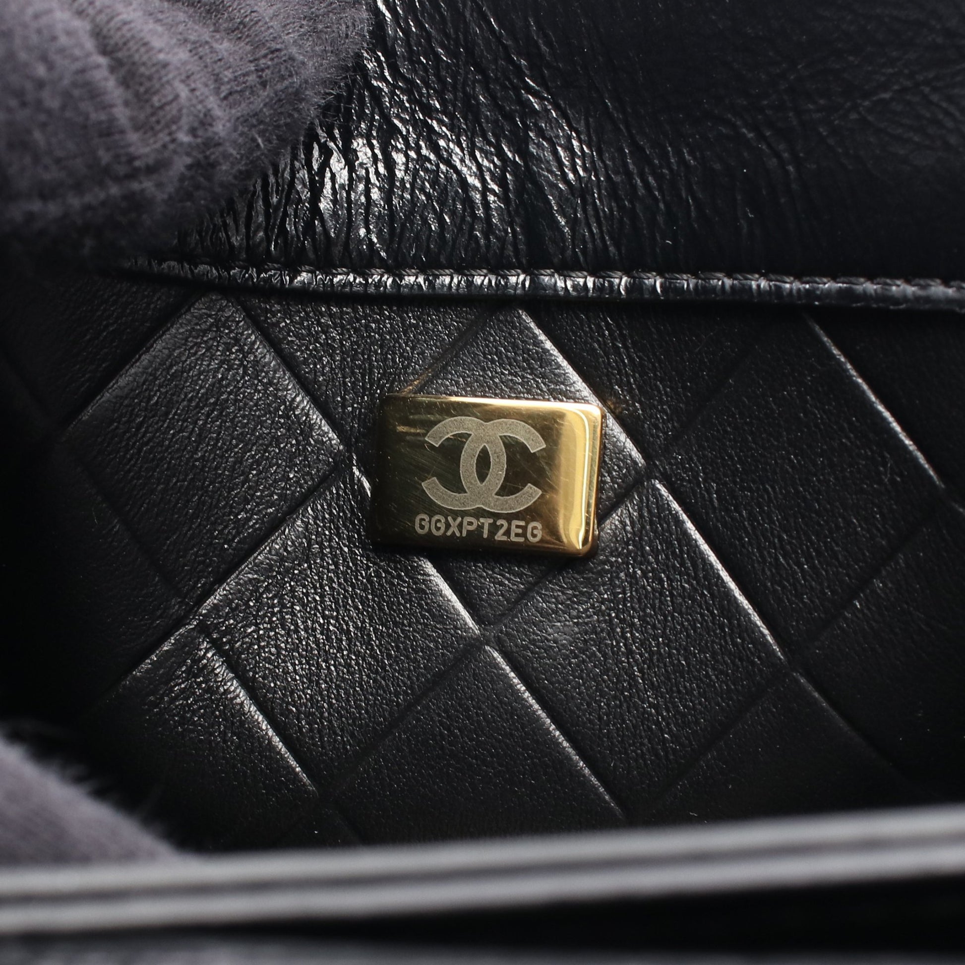マトラッセ チェーンショルダーバッグ レザー ブラック ゴールド金具 シャネル バッグ CHANEL