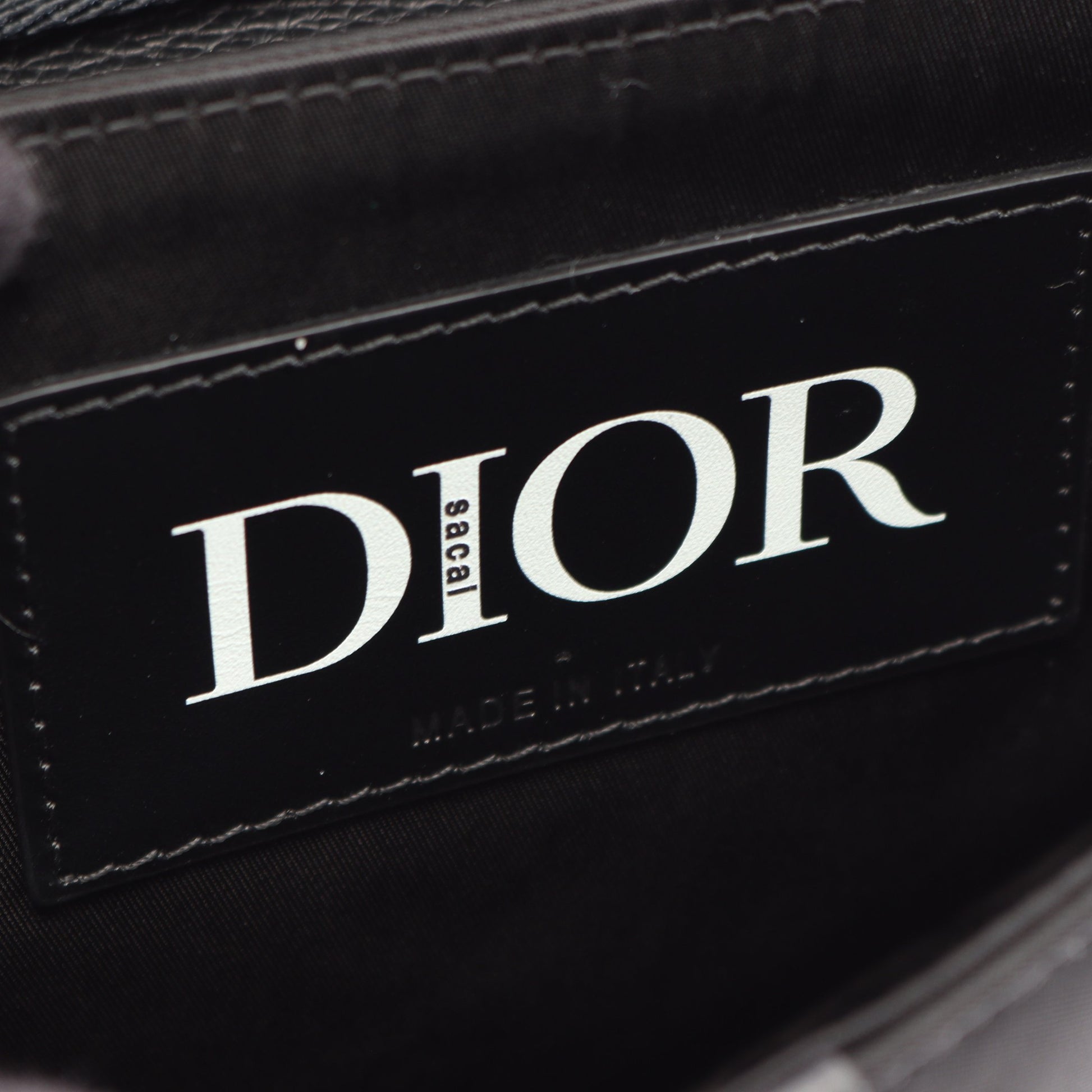 Christian Dior × Sacai サドル ミニバッグ ショルダーバッグ ナイロン レザー ブラック クリスチャンディオール バッグ Christian Dior