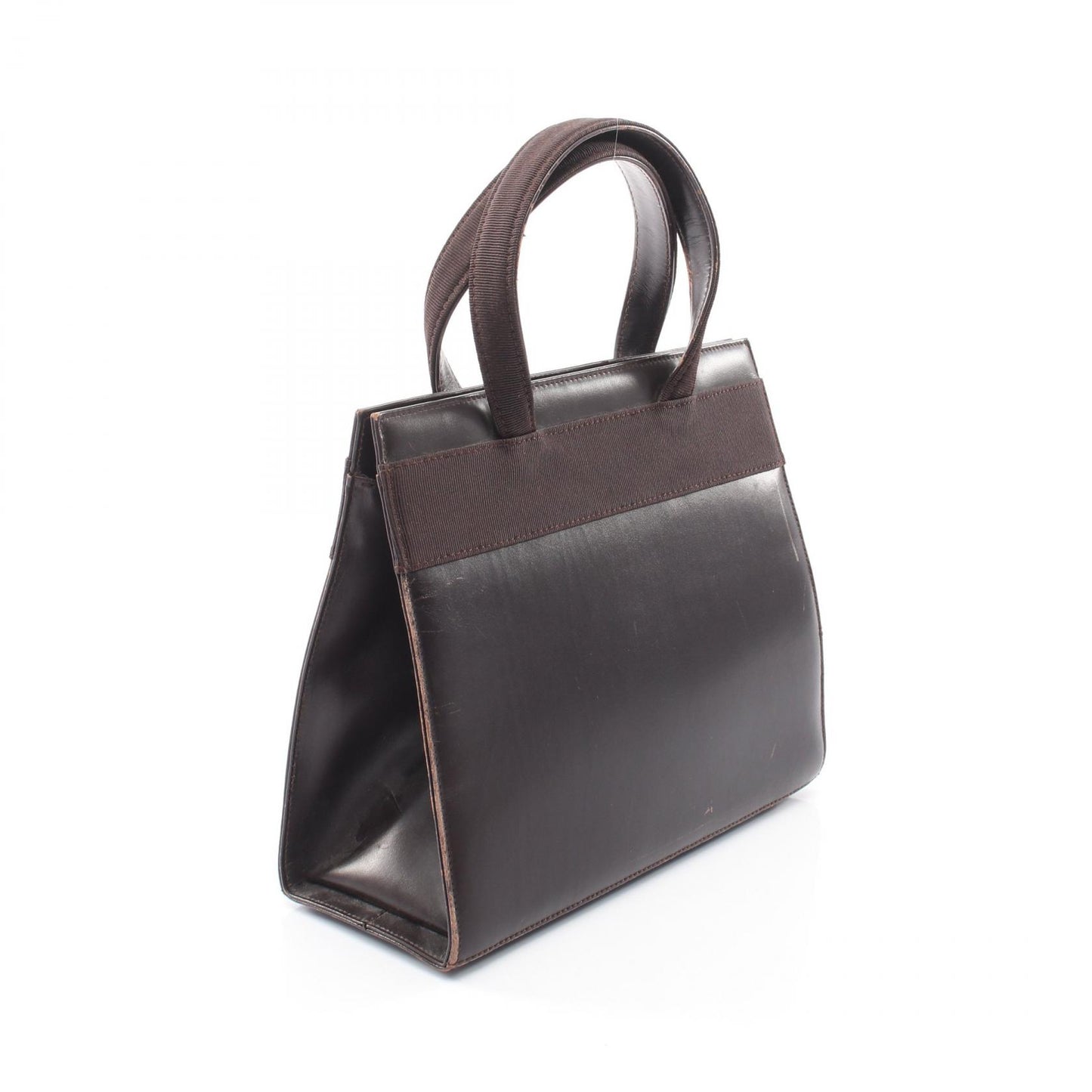 ヴァラリボン ハンドバッグ レザー ダークブラウン サルヴァトーレフェラガモ バッグ Salvatore Ferragamo