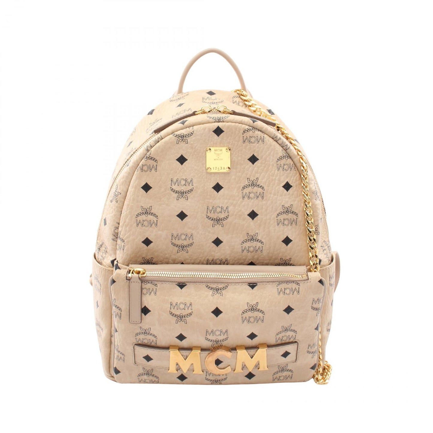 ヴィセトス バックパック リュックサック PVC レザー ライトベージュ エムシーエム バッグ MCM