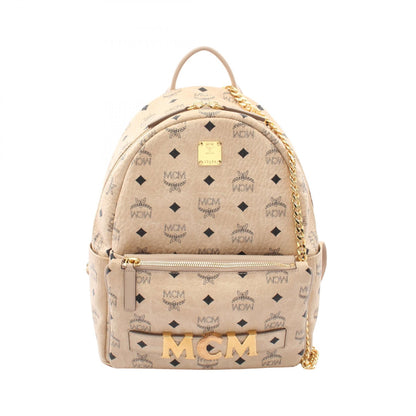 ヴィセトス バックパック リュックサック PVC レザー ライトベージュ エムシーエム バッグ MCM