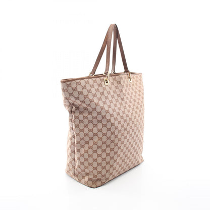 GG柄 ハンドバッグ トートバッグ キャンバス レザー ダークブラウン ベージュ グッチ バッグ GUCCI