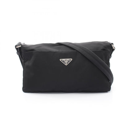 トライアングルロゴ ショルダーバッグ ナイロン レザー ブラック プラダ バッグ PRADA