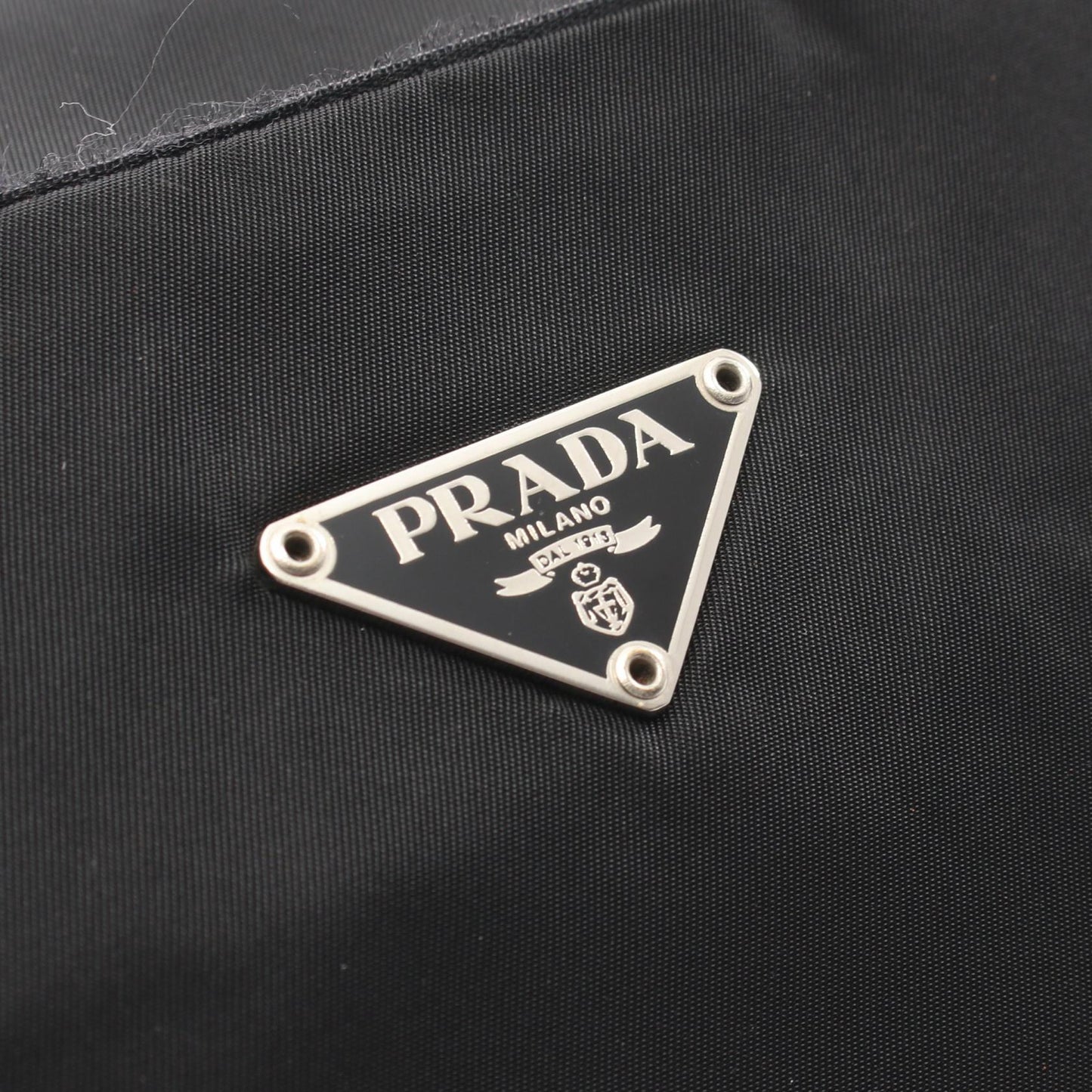 トライアングルロゴ ショルダーバッグ ナイロン レザー ブラック プラダ バッグ PRADA
