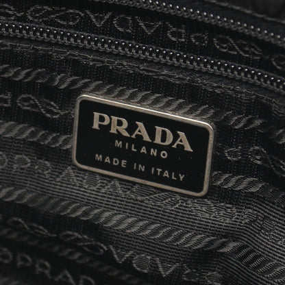 トライアングルロゴ ショルダーバッグ ナイロン レザー ブラック プラダ バッグ PRADA