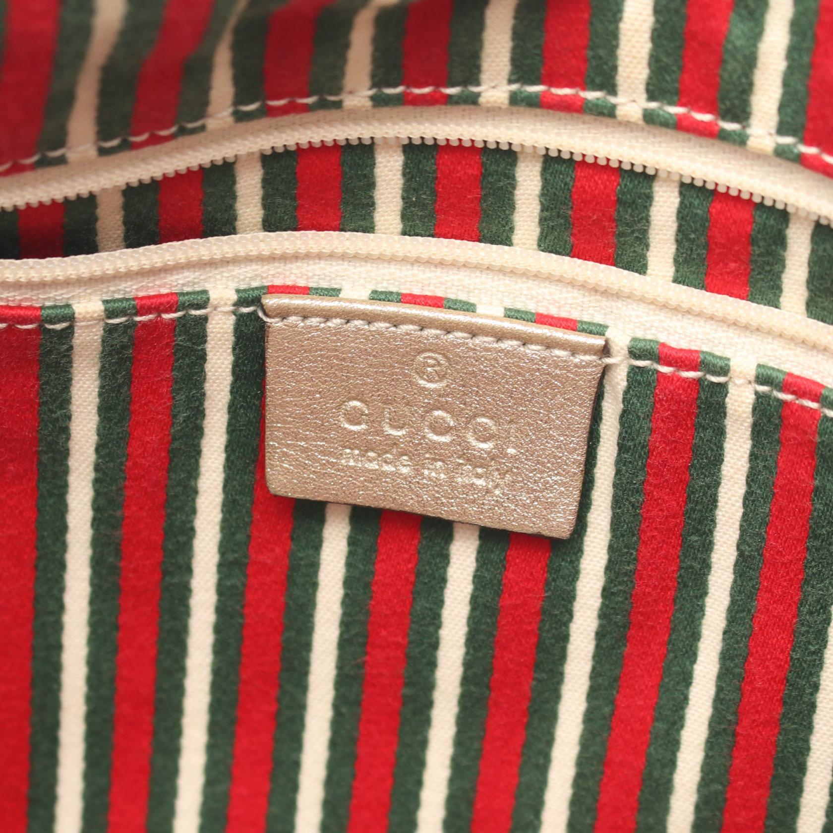 アビー GGキャンバス ハンドバッグ トートバッグ キャンバス レザー ベージュ ゴールド グッチ バッグ GUCCI