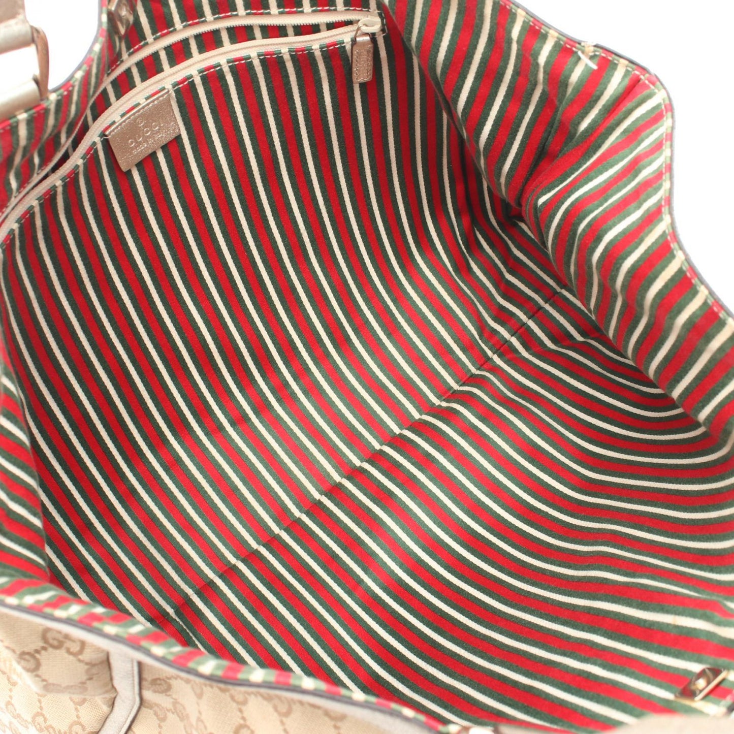 アビー GGキャンバス ハンドバッグ トートバッグ キャンバス レザー ベージュ ゴールド グッチ バッグ GUCCI