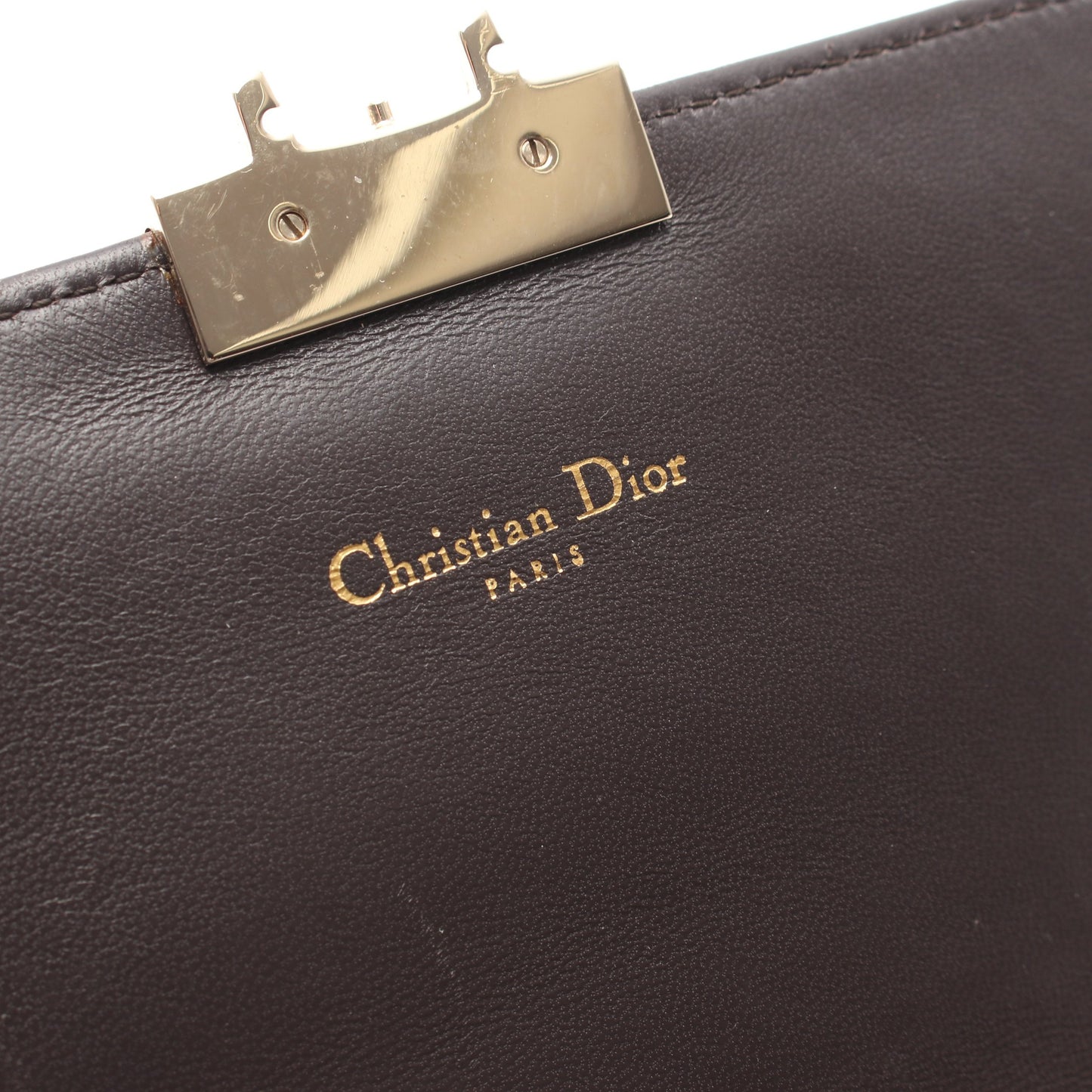 ロゴ チェーンショルダーバッグ レザー ゴールド クリスチャンディオール バッグ Christian Dior