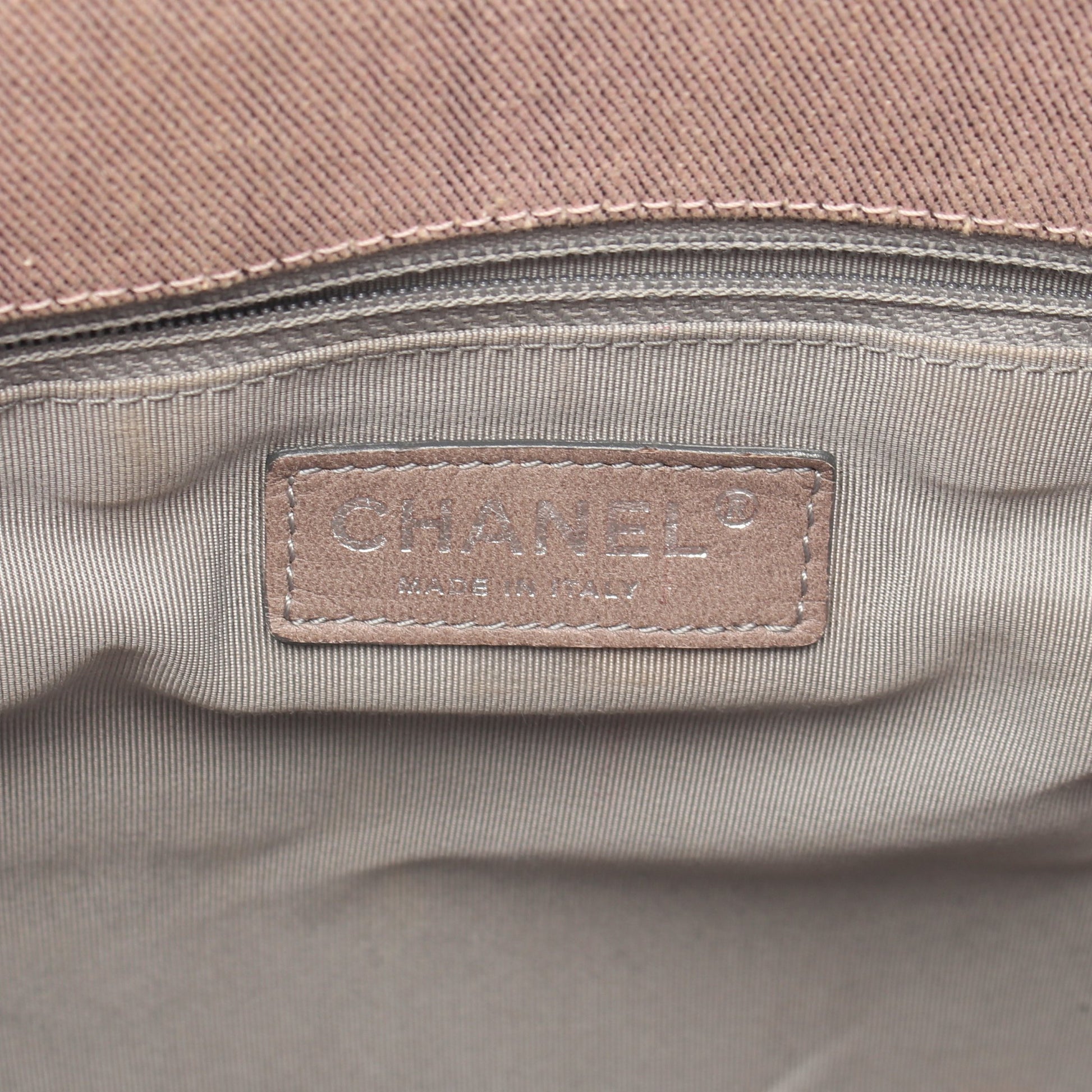 ココマーク ハンドバッグ トートバッグ キャンバス レザー ライトピンク シルバー金具 シャネル バッグ CHANEL