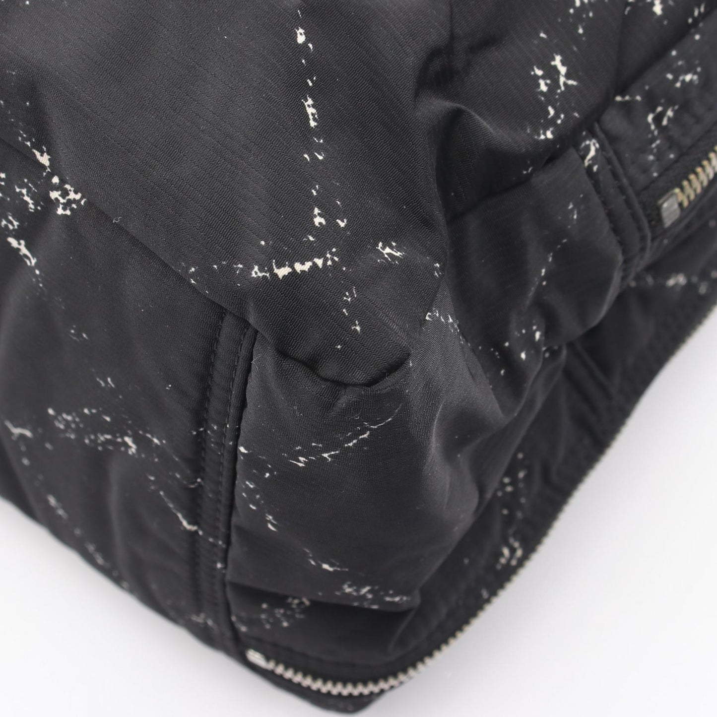 旧トラベルライン ハンドバッグ ナイロン ブラック シルバー金具 シャネル バッグ CHANEL