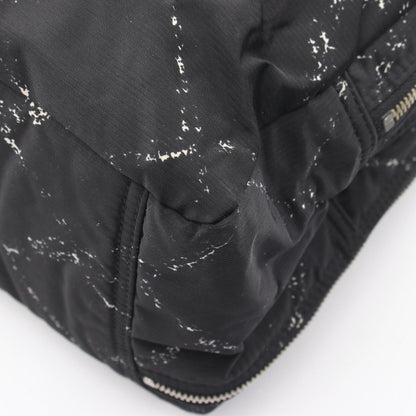 旧トラベルライン ハンドバッグ ナイロン ブラック シルバー金具 シャネル バッグ CHANEL
