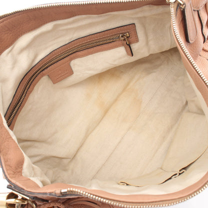 ベラ ワンショルダーバッグ レザー ピンクベージュ グッチ バッグ GUCCI
