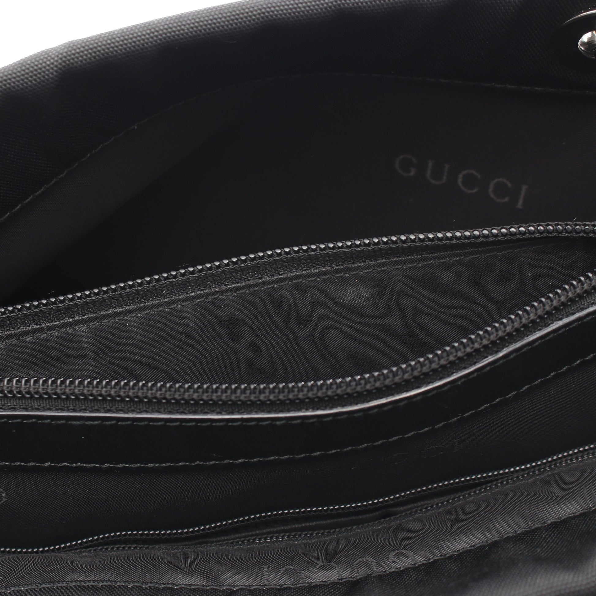 バンブー ハンドバッグ トートバッグ ナイロン ブラック グッチ バッグ GUCCI
