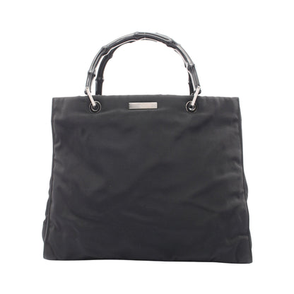 バンブー ハンドバッグ トートバッグ ナイロン ブラック グッチ バッグ GUCCI