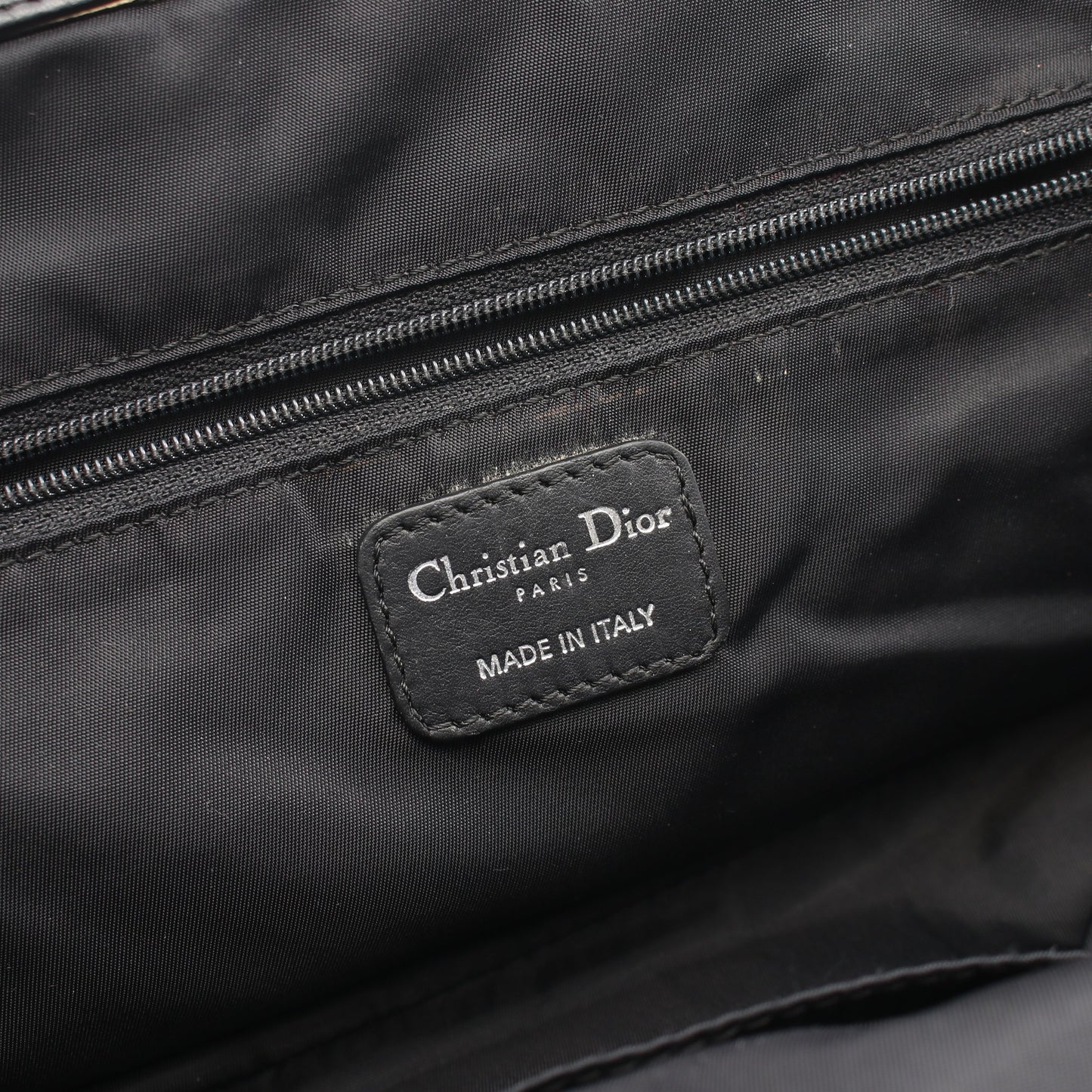 カナージュ ラブリー ハンドバッグ ナイロン レザー ブラック クリスチャンディオール バッグ Christian Dior