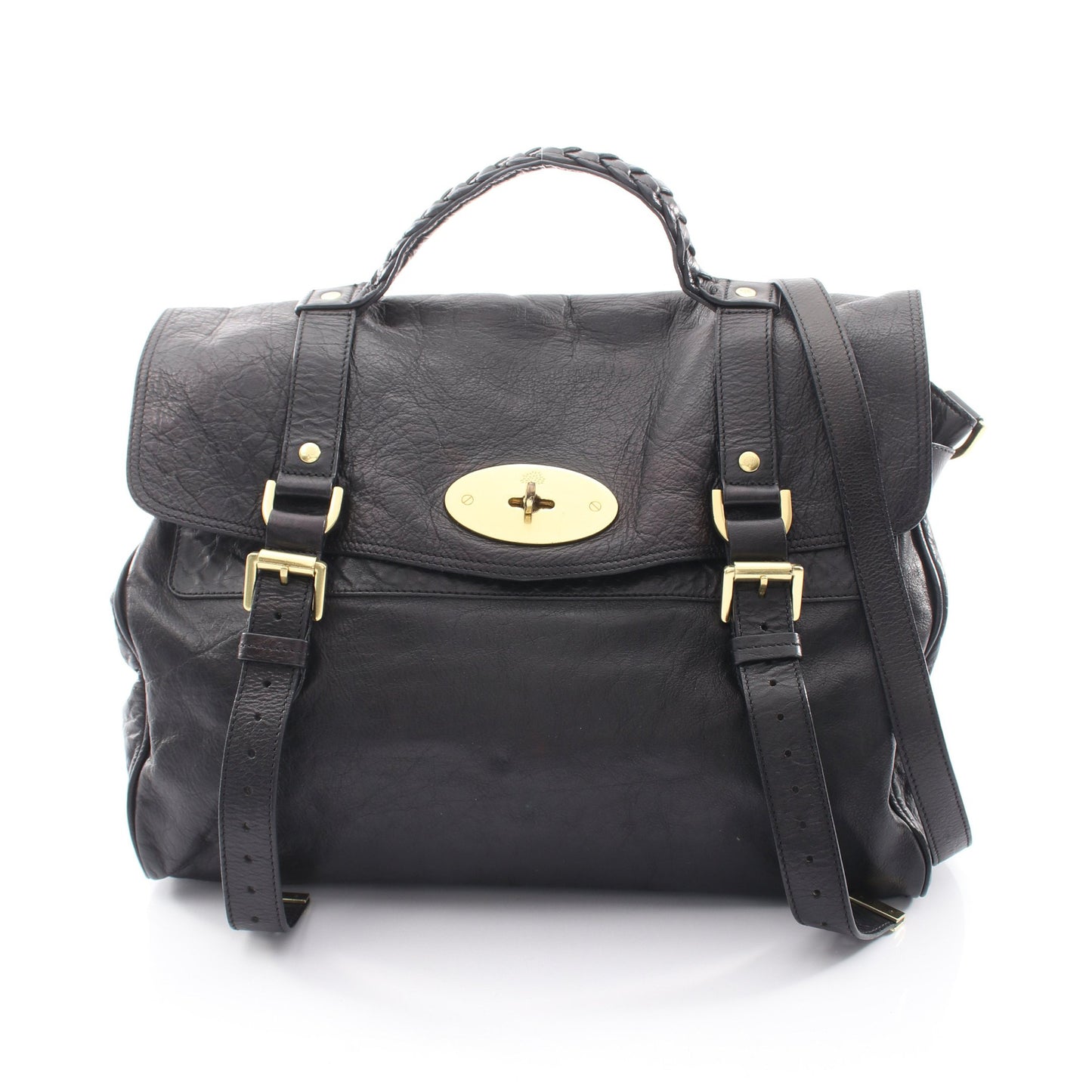 アレクサ 2WAY ハンドバッグ レザー ブラック マルベリー バッグ MULBERRY