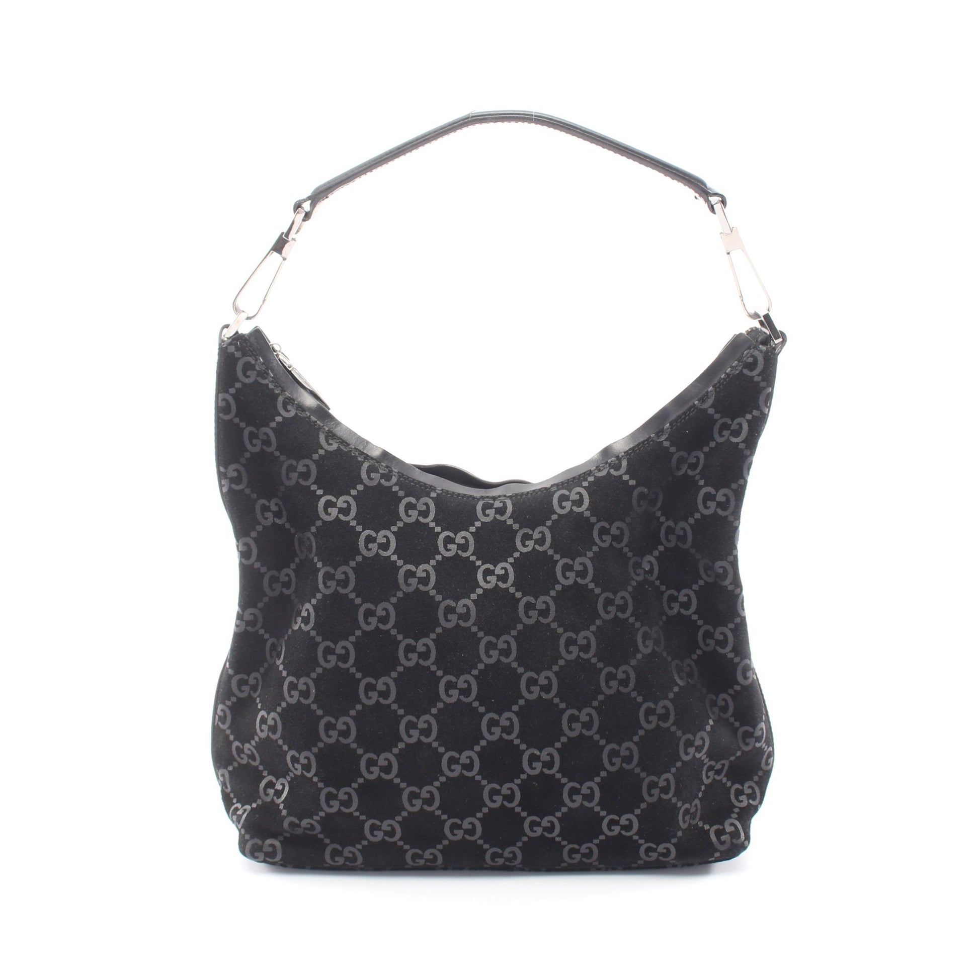 GG柄 ワンショルダーバッグ スエード レザー ブラック グッチ バッグ GUCCI