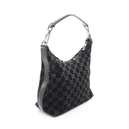 GG柄 ワンショルダーバッグ スエード レザー ブラック グッチ バッグ GUCCI