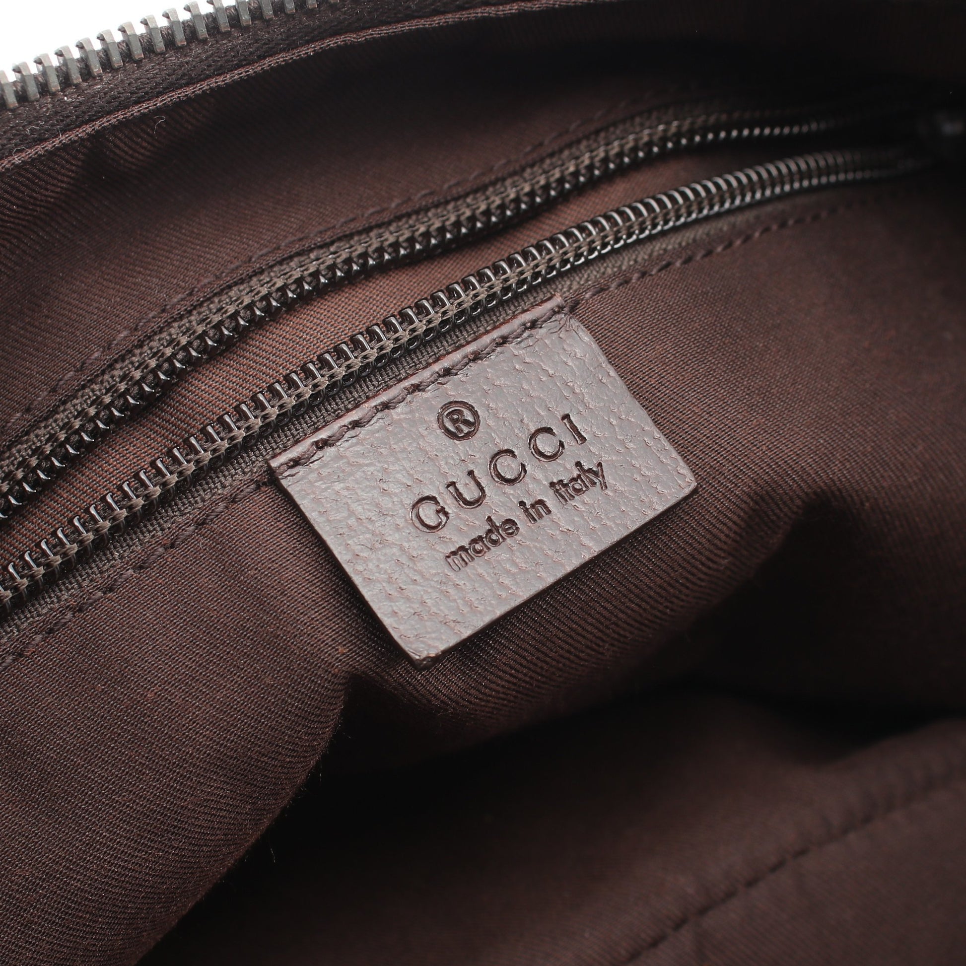 GGキャンバス ショルダーバッグ キャンバス レザー ベージュ ダークブラウン マルチカラー グッチ バッグ GUCCI